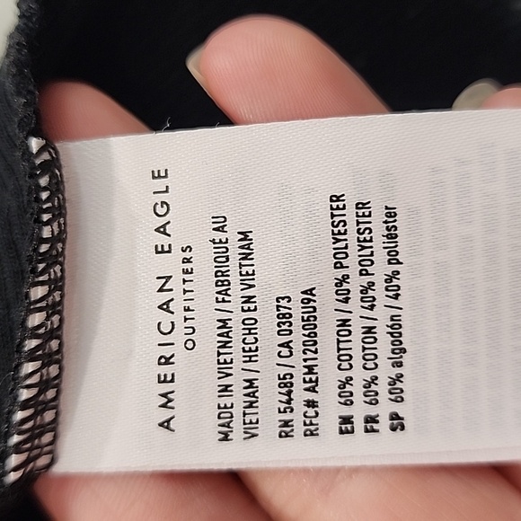 American Eagle Outfitters Black Ribbed Tank Top - Picture 6 of 6